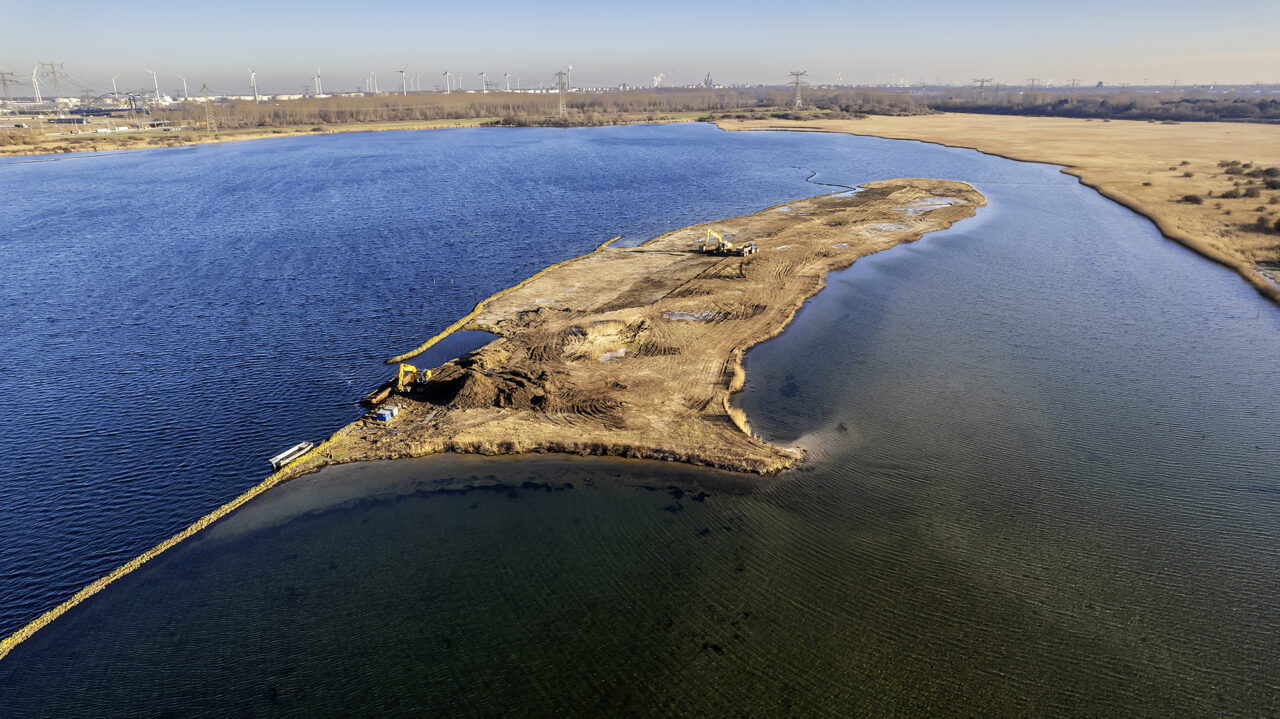 Vogeleiland Oostvoornse Meer - Luchtfoto: Van Aalsburg B.V.